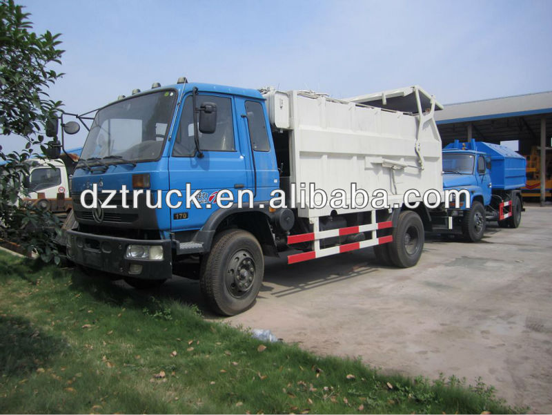 Dongfeng 145 4*2 docking waste management garbage truck