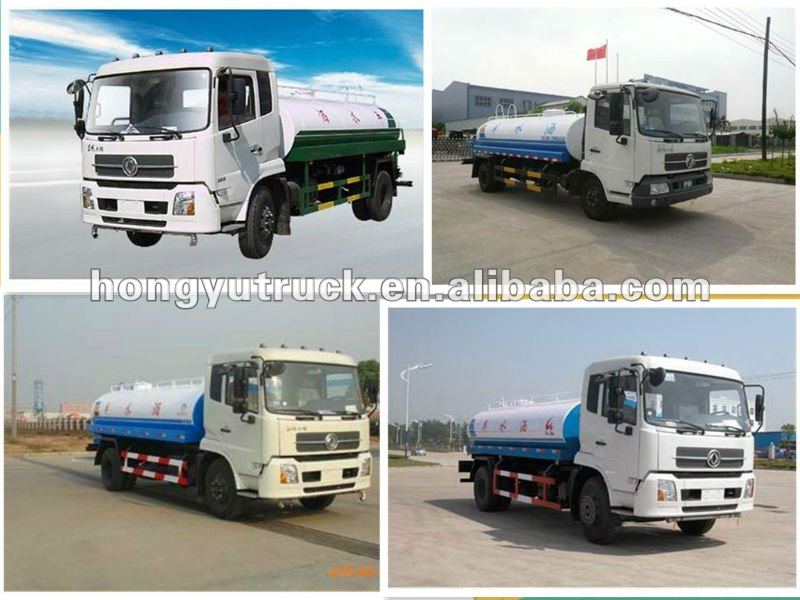 Dongfeng 4*2 street water tank car 8.75m3