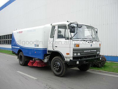 Dongfeng 4x2 automatic broom sweeper truck 5-8CBM