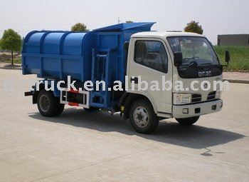 Dongfeng 5000L self-loading garbage truck on sale