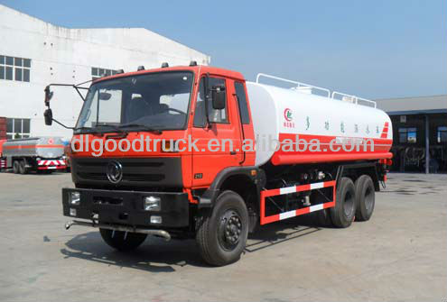 Dongfeng 6x4 water tank truck with famous Cummins engine EQB210-20