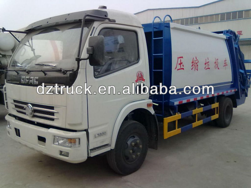 Dongfeng DLK 4*2 wheelbase 3800mm compactor garbage truck on hot sale