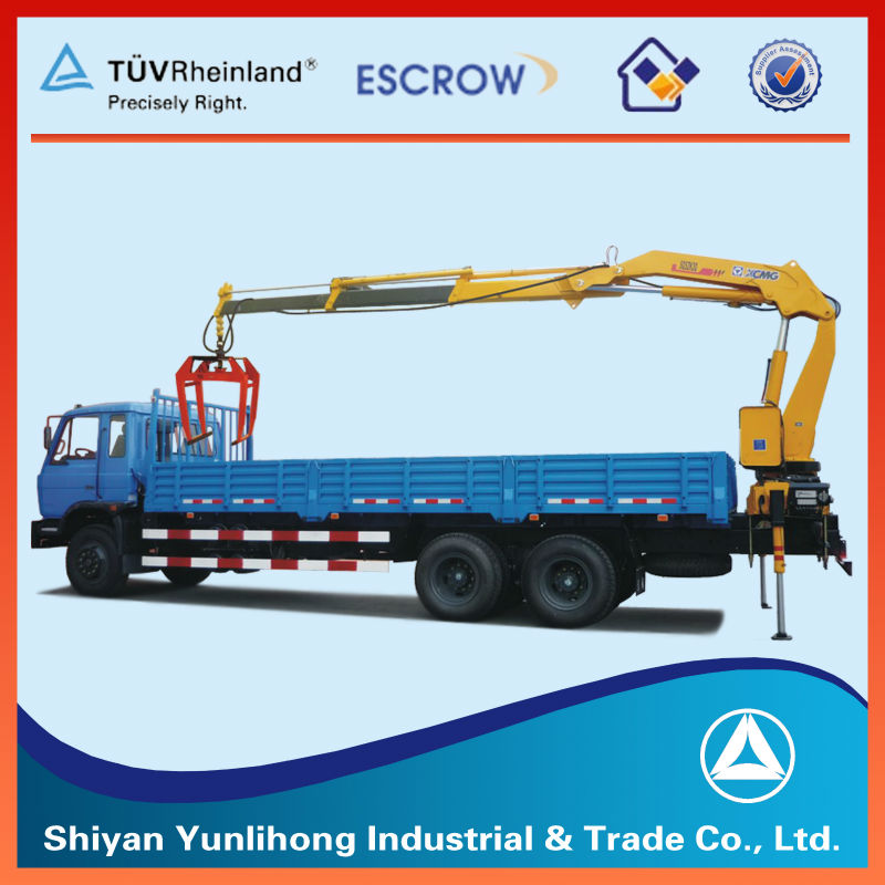 Dongfeng EQ5208G 6X4 Truck Crane With Grab