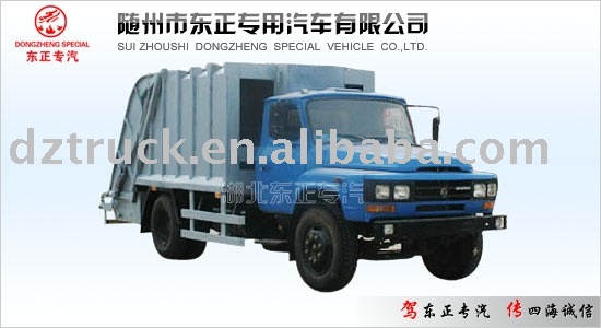 Dongfeng long head compactor garbage truck