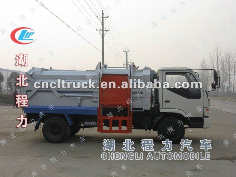 Dongfeng mini side-mounted garbage compactor truck