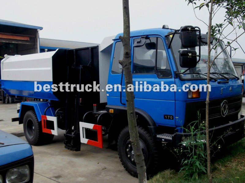 Dongfeng side load garbage truck for sale