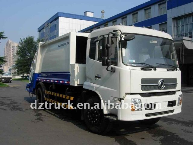 Dongfeng single axle garbage compactor truck