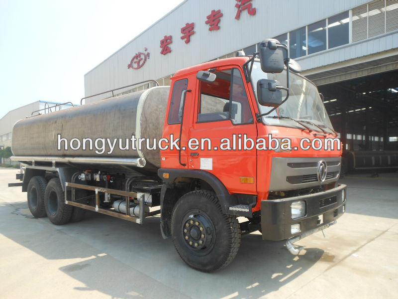 dongfeng small 6*4 8L water truck factor direct sales