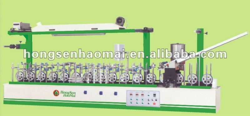 Door Frame Profile Wrapping Machine(hot and cold glue)