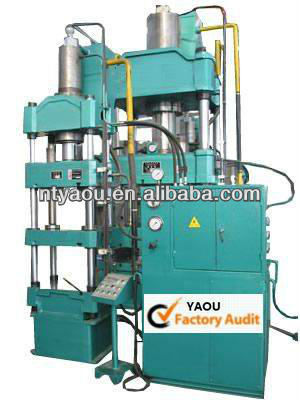 Double action hydraulic drawing press