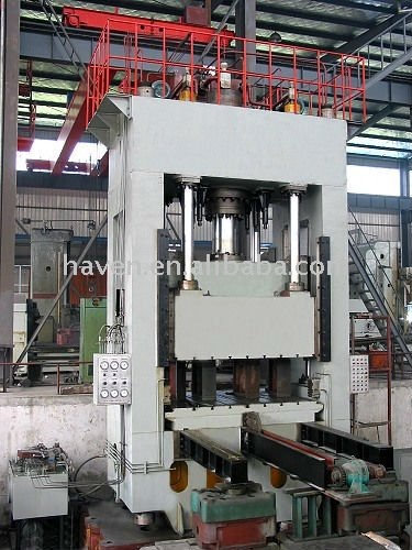 Double action hydrualic deep draw press