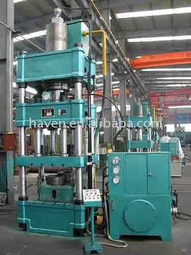 Double action hydrualic drawing press