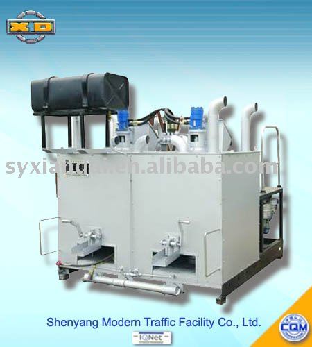 Double cylinder mechanical fueled oil hot melt kettle