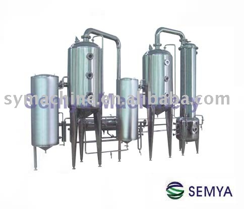 Double-effect vacuum concentrator (evaporator)