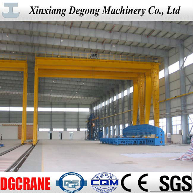 double girder rail gantry crane with low cost