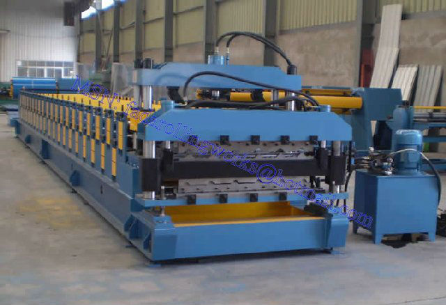 Double Layer Roll Forming Machines For Step Tile and Trapezoidal Roofing