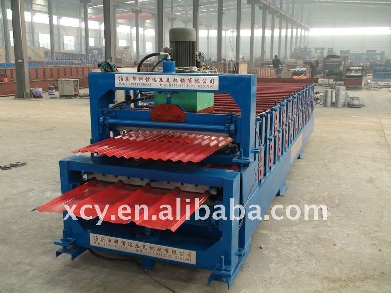 Double layer roof making machine, Double deck roll forming machine