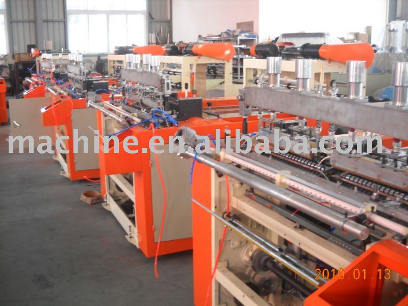 double lines sealing and cutting machine ( t-shirt bag making machine)