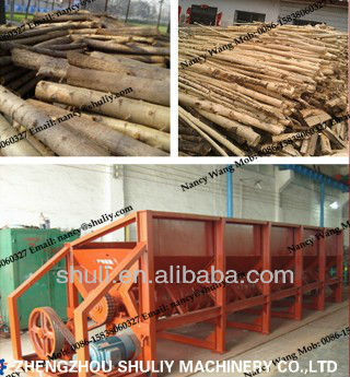 Double rollers Wood Debarker Machine//0086-15838060327