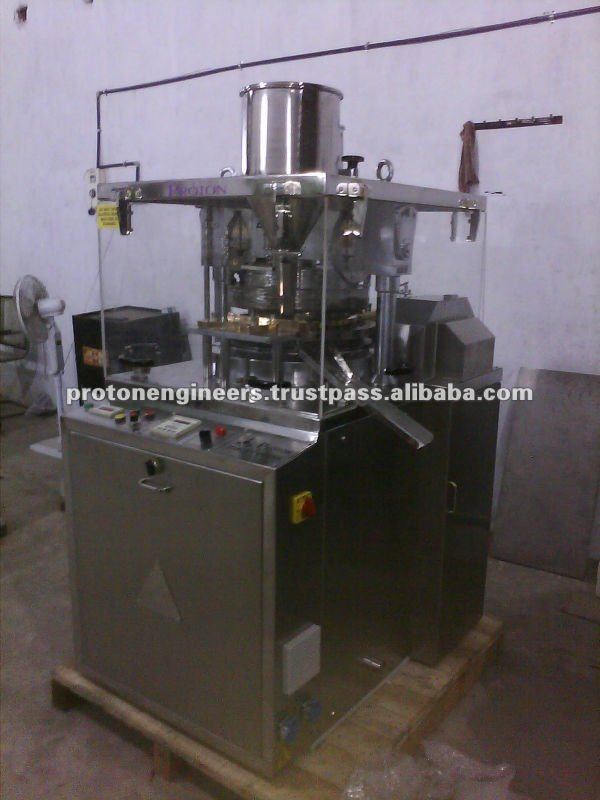 Double rotary tablet machine