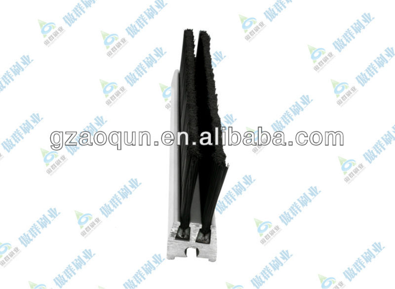 double row PA material safety brush for elevator deflector