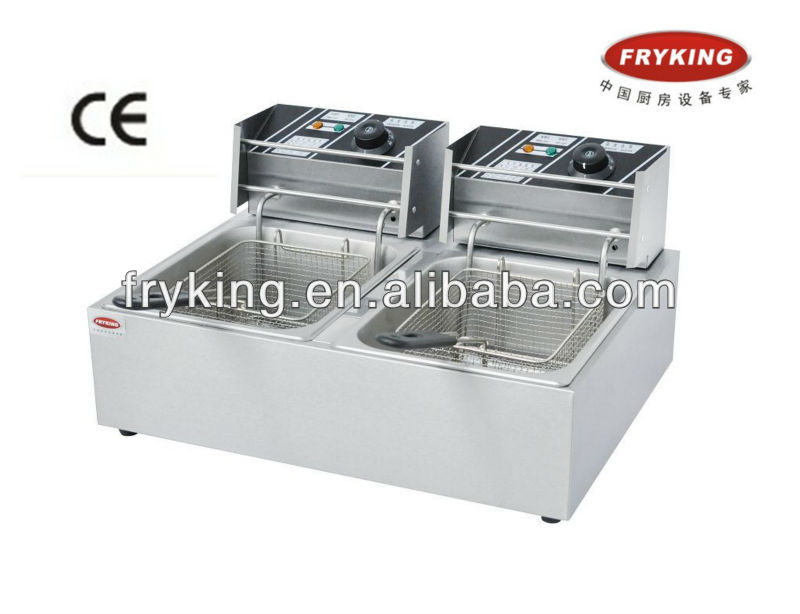 Double Tanks Fryers Equipment for Fast Foods