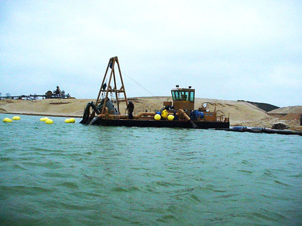 Dredging boat with Cutter Head