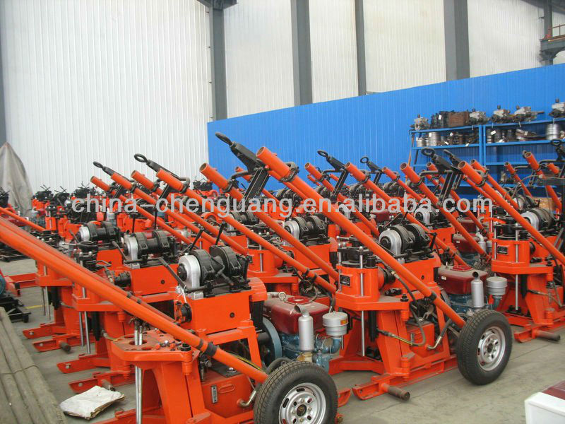 Drilling machine for prospecting