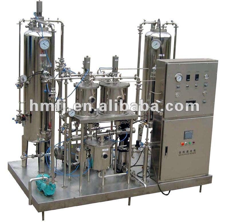 drink mixer for carbonated beverage production line