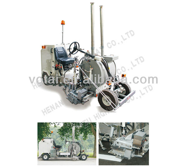 Driving type thermoplastic (convex) screeding road marking machine