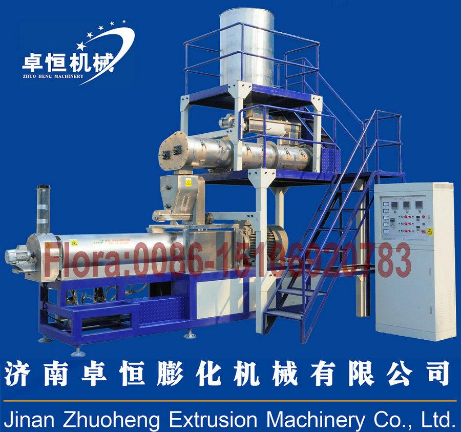 Dry extruded pet food production line