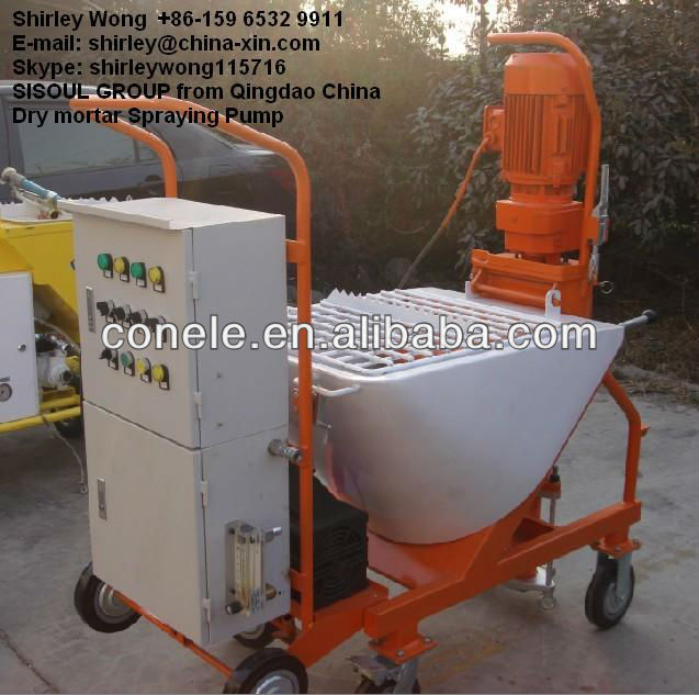 dry mortar spray machine