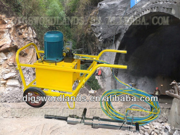 DS90A Hydraulic stone splitter with pneumatic hammers (Gas, diesel, electric, pneumatic) with high quality of ring seal