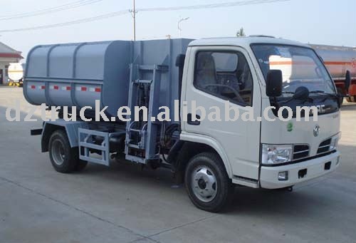 dump type garbage truck(self-discharging)on sale