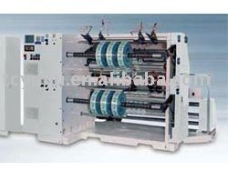 Duplex center slitter rewinder for printed materials