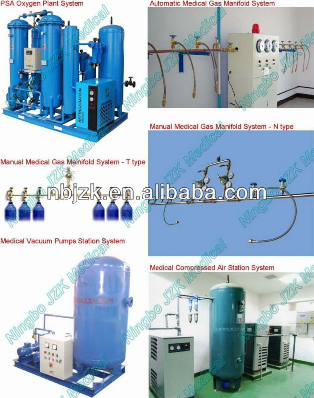 Duplicate Vacuum Pumps Plant Set for Hospital Medical Gas Pipeline System