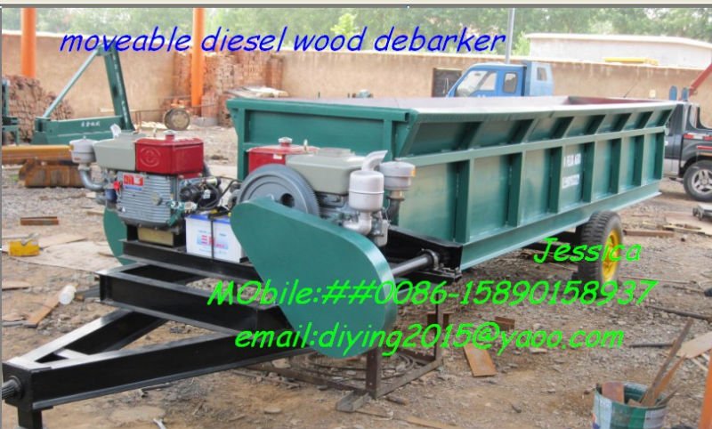 DY-WD diesel wood debarker , wood log peeling machine