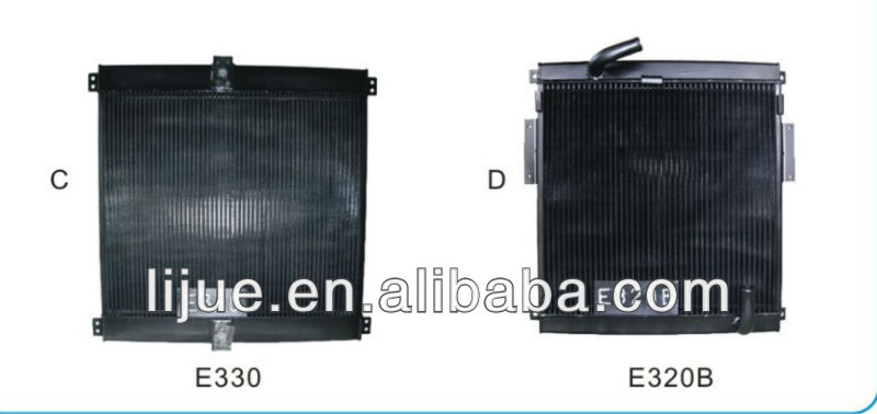 E330 E320B excavator hydraulic oil cooler,excavator spare part