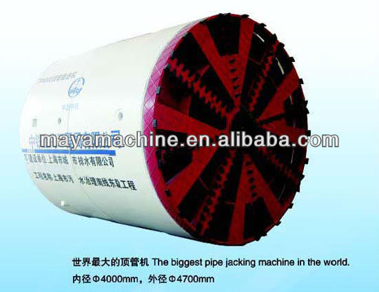 earth pressure balanced pipe jacking machine