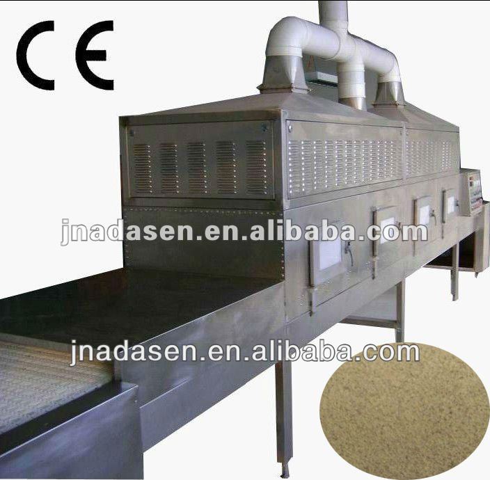 Easy to control tunnel type microwave black pepper drying and sterilizing machine