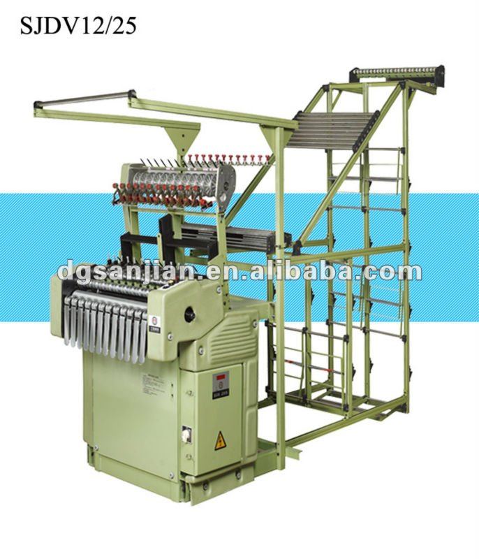 Elastic tape needle loom machine