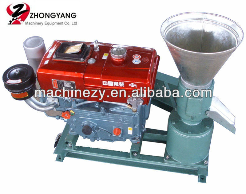 Electric/Diesel Engine Biomass Fuel/Animal Feed Flat Die Diesel Pellet Mill