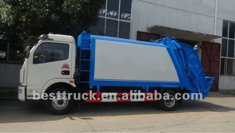 electric DongFeng garbage compactor truck dimensions