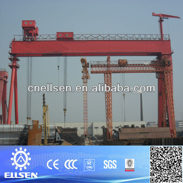 Electric double girder gantry crane