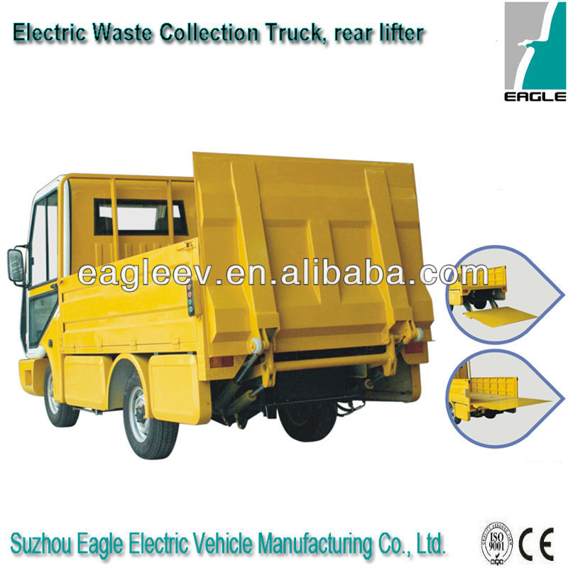 Electric garbage barrel collection truck, CE approved