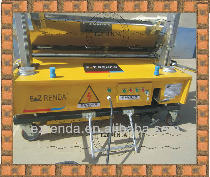 Electric Gypsum Mortar Wall Plastering Machine/EZ RENDA Auto Cement Rendering Machine for Building/Render Speed 70-100sqm/h