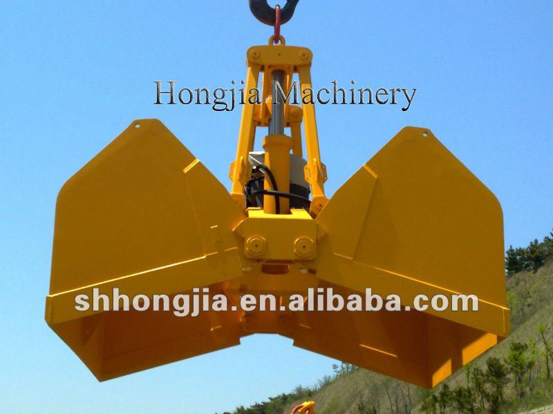 Electric Hydraulic Clamshell Grab Bucket For Crane