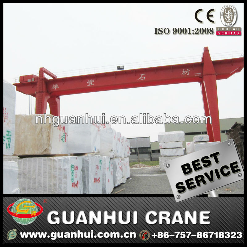 electric winch trolley double girder bridge beam gantry crane