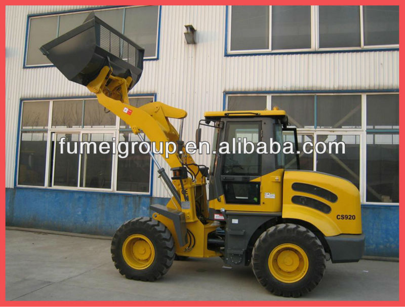 EPA Cummins engine cs920 with ce quick hitch,joy stick wheel loader