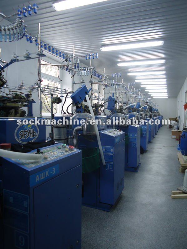 equipment for manufacturing socks